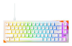 CHERRY K5 PRO TMR COMPACT toetsenbord Gamen USB QWERTY Amerikaans Engels Oranje, Wit
