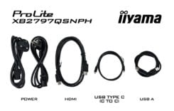 iiyama ProLite XB2797QSNPH-B1 27IN IPS LCD 4MS 2560X1440 350CD/M2 HDMI/DP/USB 2 computer monitor 68,6 cm (27") 2560 x 1440 Pixels Quad HD Zwart - Afbeelding 27