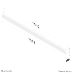 Neomounts FPMA-WTB100 Toolbar muurrail 10-24" - Afbeelding 4