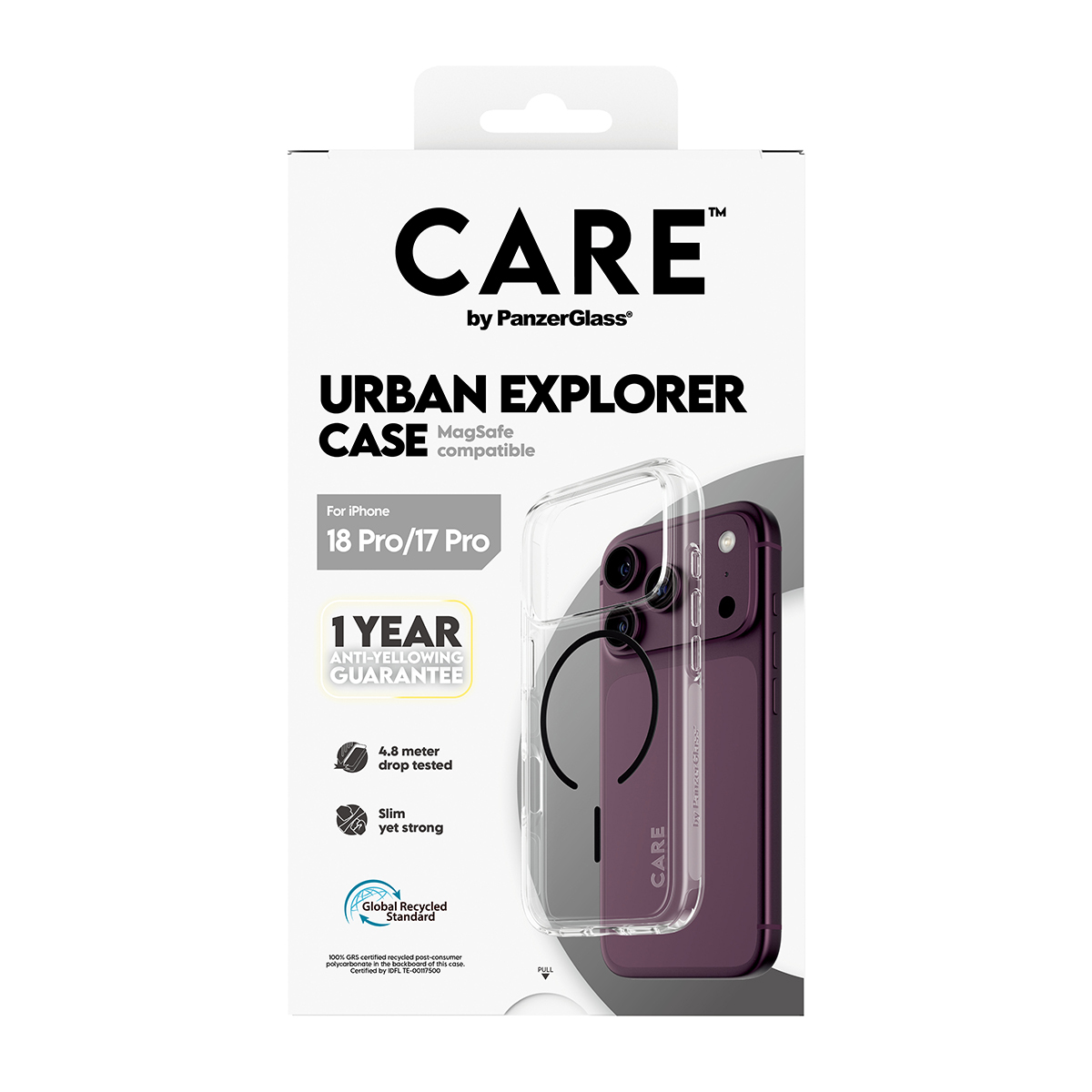 PanzerGlass CARE™ by ® Urban Explorer Case Transparent w. Black MagSafe iPhone 2026 Pro | 17 Pro mobiele telefoon behuizingen Hoes Transparant - Afbeelding 4