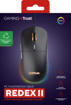 Trust GXT 925 Redex II Gaming Muis - Bedrade gamingmuis – 6 programmeerbare knoppen – 10000 DPI – Zwart - Afbeelding 9
