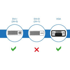 Techly IADAP DVI-8700T tussenstuk voor kabels DVI-I VGA Zwart - Afbeelding 5