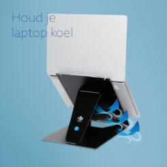 R-Go Tools Tablet- en laptopstandaard R-Go Riser Duo, geschikt voor 10-22 inch scherm, zwart - Afbeelding 15