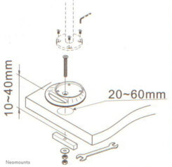 Neomounts FPMA-D9GROMMET Bureaudoorvoer - Afbeelding 3