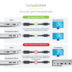 StarTech.com 1 m USB-C naar Mini DisplayPort kabel 4K 60Hz zwart - Afbeelding 10