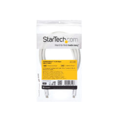 StarTech.com 2m Thunderbolt 3 Kabel, 20Gbps, 100W PD, 4K, Thunderbolt Gecertificeerd, Thunderbolt 4/USB 3.2/DisplayPort Compatibel, Wit - Afbeelding 9