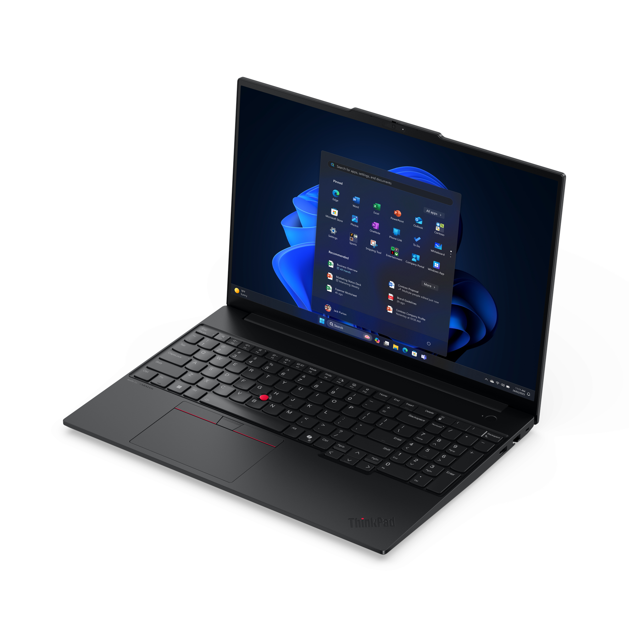 Lenovo ThinkPad E16 Gen 3 (Intel) Copilot+ PC Intel Core Ultra 5 226V Laptop 40,6 cm (16") WUXGA 16 GB LPDDR5x-SDRAM 512 GB SSD Wi-Fi 6E (802.11ax) Windows 11 Pro Belgisch Zwart - Afbeelding 10