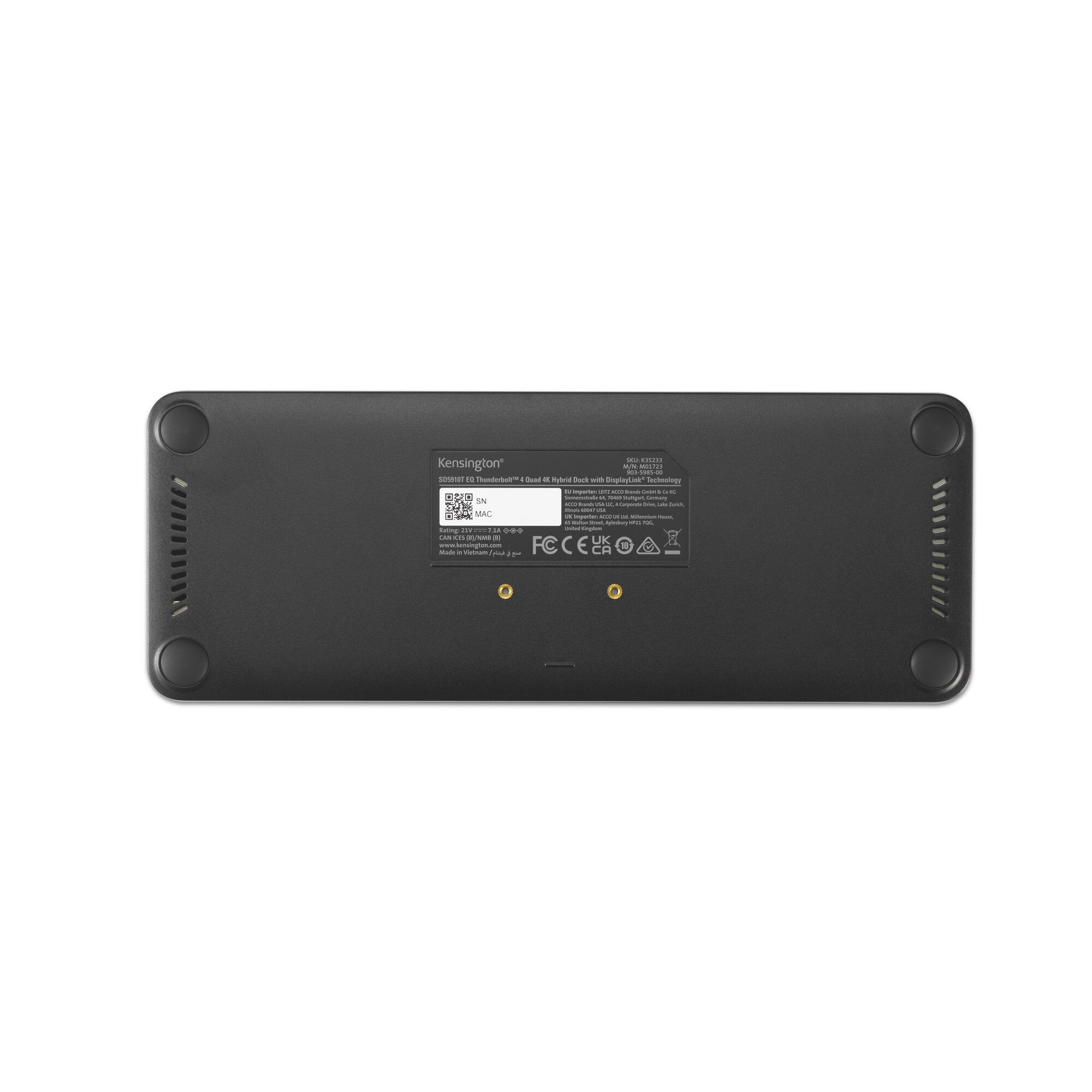 Kensington SD5920T EQ Thunderbolt 4 Quad 4K Hybrid Dock met DisplayLink Technology - Afbeelding 6