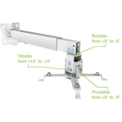 Techly ICA-PM 16 projector beugel Plafond/muur Zilver - Afbeelding 8