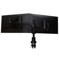 R-Go Tools Monitorarm R-Go Caparo, verstelbare dubbele monitorarm met gasveer, 100% circulair, 3-9 kg draagvermogen, zwart - Afbeelding 4