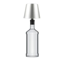 AddLiving LED Flaschenleuchte Silber