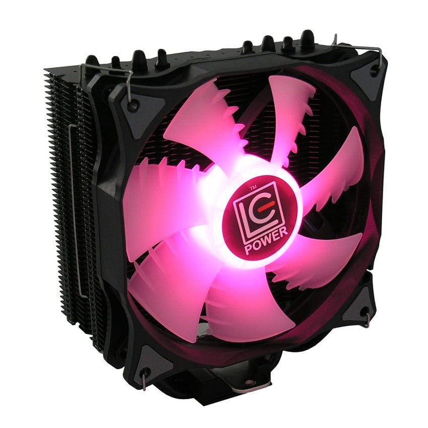 LC-Power LC-CC-120-RGB koelsysteem voor computers Processor Koeler 12 cm Zwart, Wit
