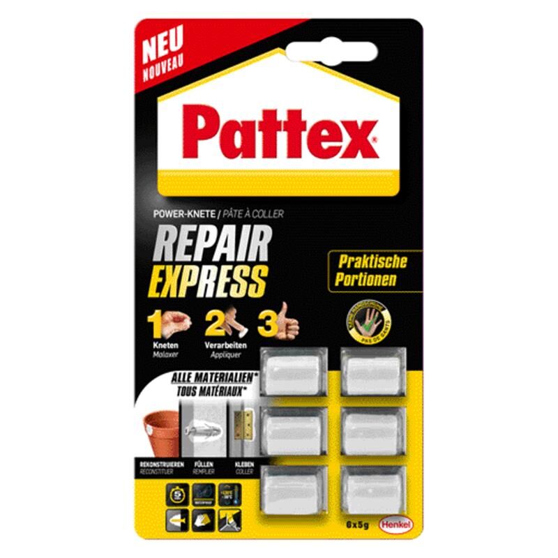 Pattex Repair Express Powerknete, Zweikomponenten, 6ST ß 5g
