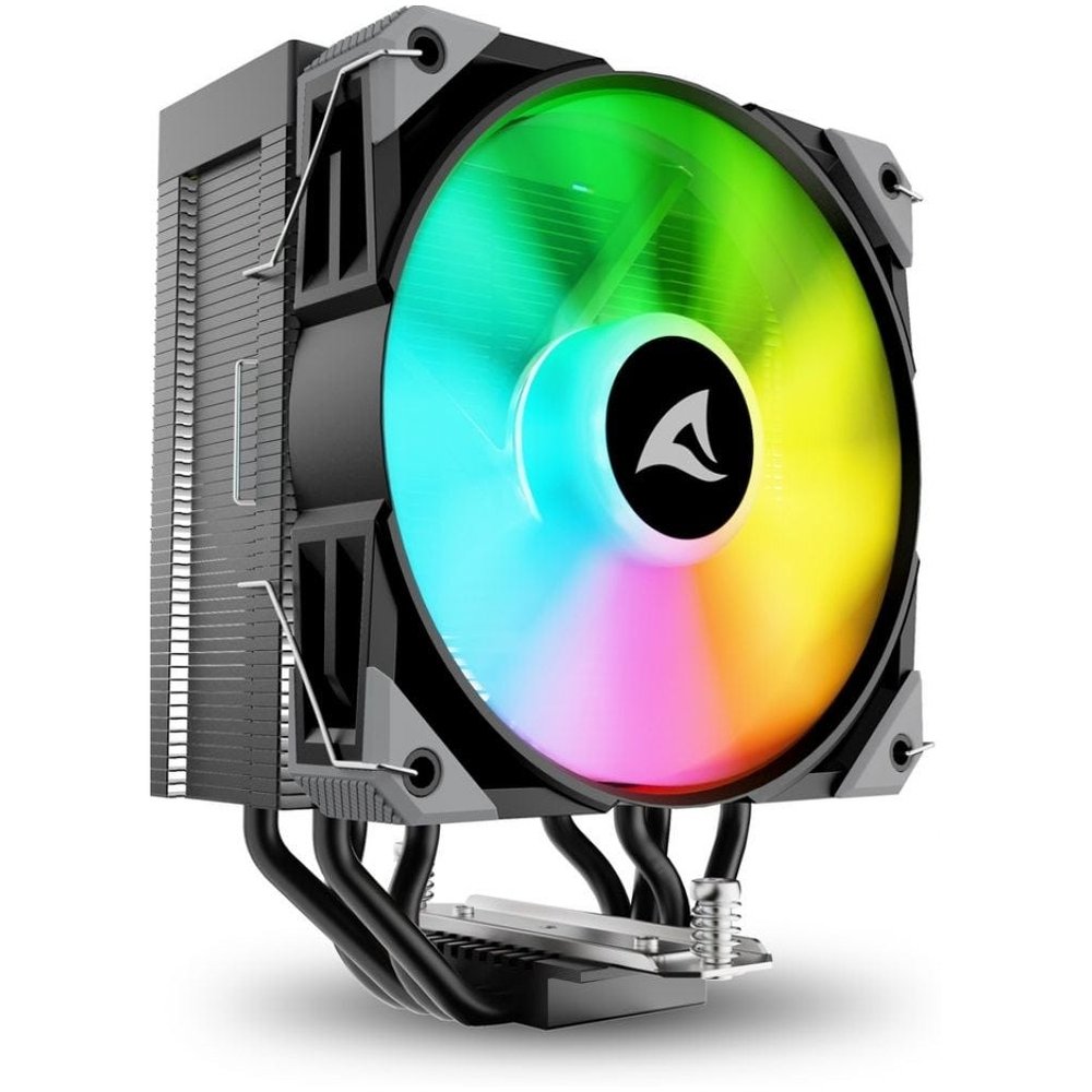 Sharkoon A40 RGB Processor Luchtkoeler 12 cm Zwart 1 stuk(s)