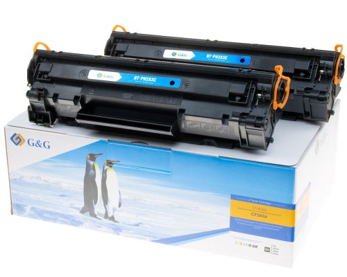 G&G Toner 2er Set compatible met HP 83AD/ CF283AD