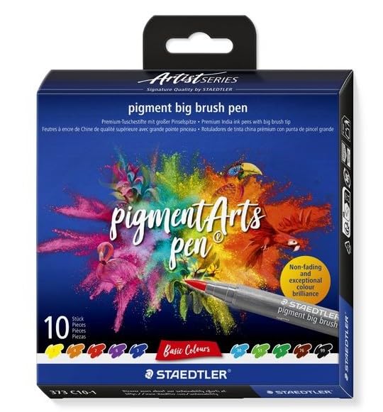 STAEDTLER pigment big brush pen Basic 10ST