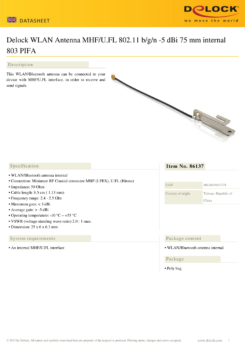 DeLOCK 86137 antenne 3 dBi