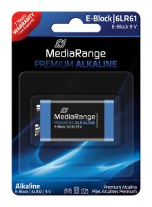 MediaRange batterij Prem. Blister E-Block9V 9V/6F22 1Stk