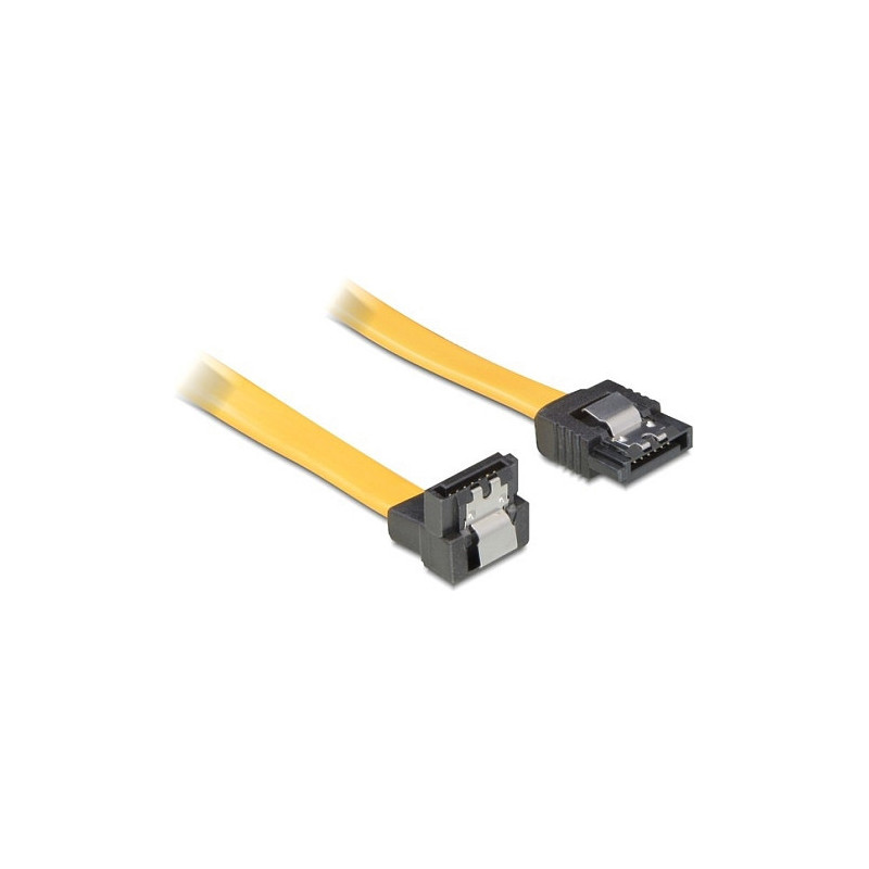 DeLOCK 0.1m SATA Cable SATA-kabel 0,1 m Geel