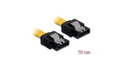 DeLOCK 0.7m SATA Cable SATA-kabel 0,7 m Geel