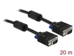 DeLOCK 20m VGA Cable VGA kabel VGA (D-Sub) Zwart