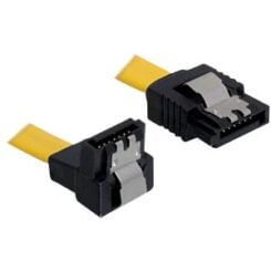 DeLOCK 0.3m SATA M/M SATA-kabel 0,3 m Geel