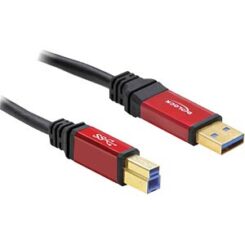 DeLOCK 1.0m USB 3.0 A-B USB-kabel USB 3.2 Gen 1 (3.1 Gen 1) 1 m USB A USB B