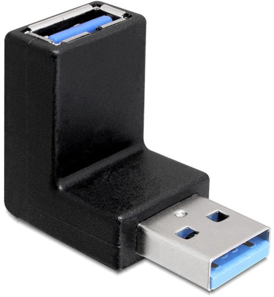 DeLOCK 65339 tussenstuk voor kabels USB 3.0 Zwart