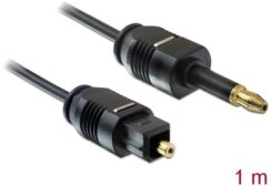 DeLOCK 1m Toslink audio kabel Mini-TOSLINK Zwart