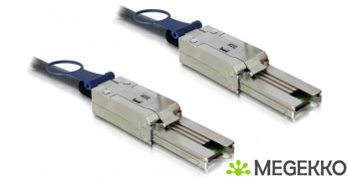 DeLOCK Cable mini SAS 26pin mini SAS 26pin (SFF 8088) 1m Zwart