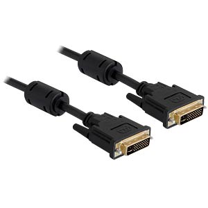 DeLOCK 2m DVI-I DVI kabel Zwart