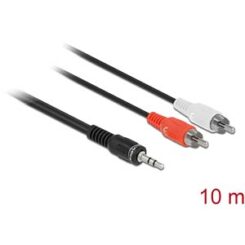 DeLOCK 84277 audio kabel 10 m 3.5mm 2 x RCA Zwart
