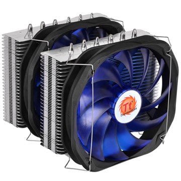 Thermaltake CLP0587 Processor Koeler 14 cm Zwart, Blauw, Metallic