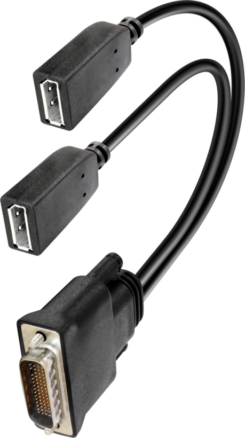 DeLOCK 65354 video kabel adapter DMS 2 x DisplayPort Zwart