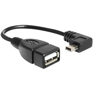 DeLOCK 83245 USB-kabel 0,16 m USB A Mini-USB B Zwart