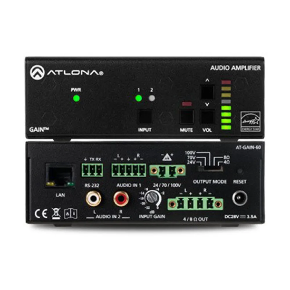 Atlona Stereo/mono power amplifier 60 watt