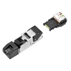 Binder Field attachable RJ45 shielded connector,  TIA-568B, AWG26/1-24/1, AWG27/7-AWG24/7