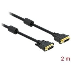 DeLOCK DVI-D/DVI-D 2m DVI kabel Zwart