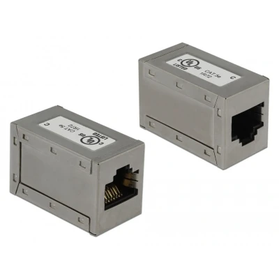 DeLOCK 86088 tussenstuk voor kabels RJ45 Grijs