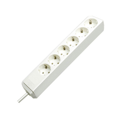 Brennenstuhl Eco-Line, stekkerdoos, 6 sockets, 1.5m, wit