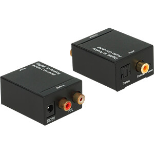DeLOCK 62444 audio-omzetter Zwart