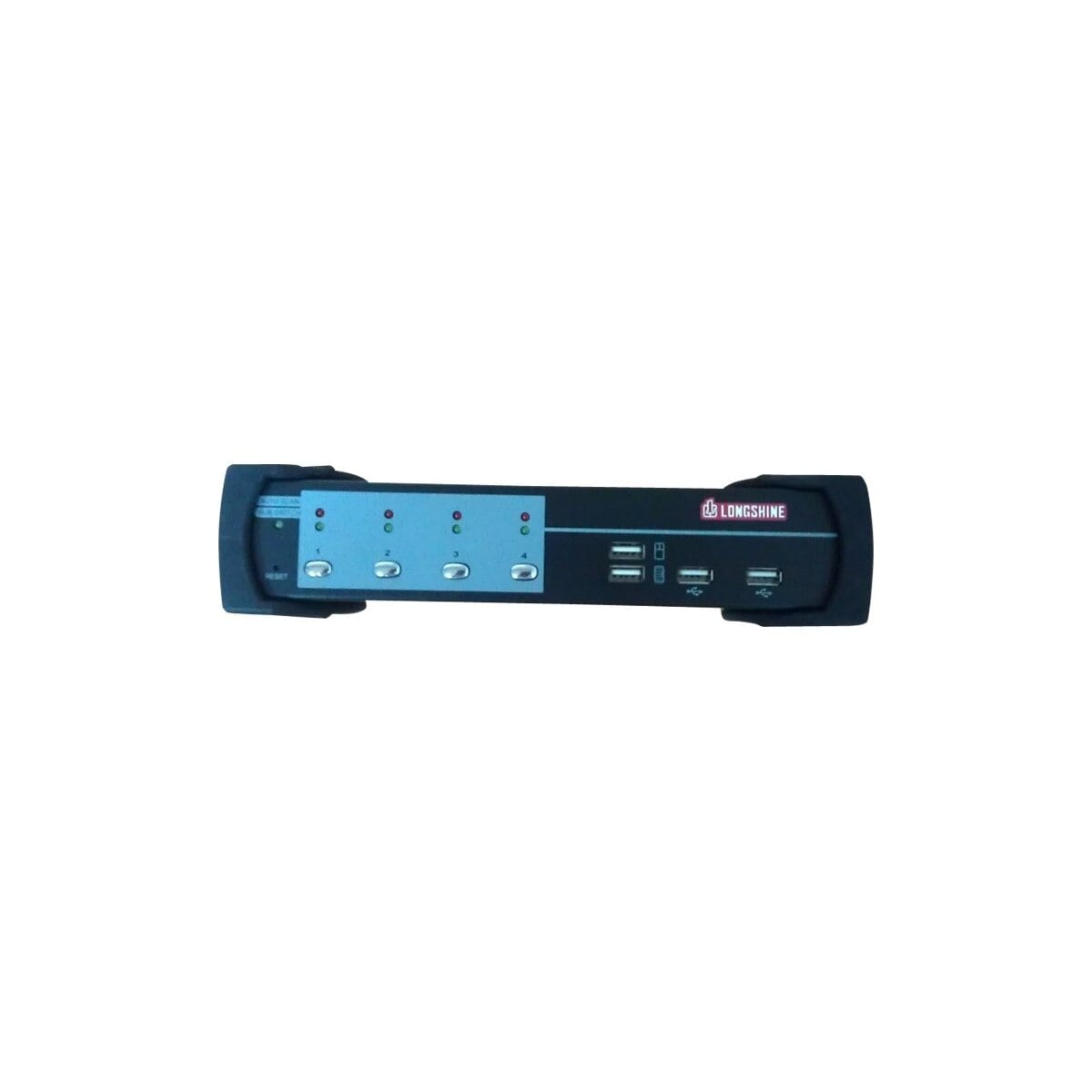 Longshine LCS-K704D KVM-switch Zwart