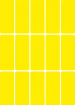 Universele etiketten 20x50mm geel voor handmatige opschriften 480 St.