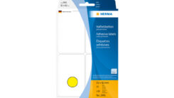 Universele etiketten 52x82mm geel voor handmatige opschriften 128 St.