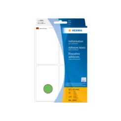Universele etiketten 52x82mm groen voor handmatige opschriften 128 St.