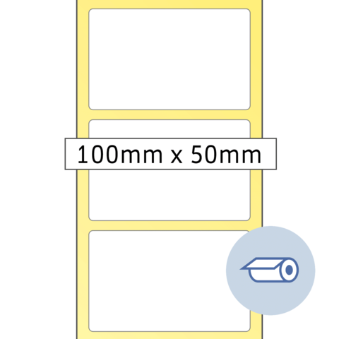 Rol etiketten 100x50 mm