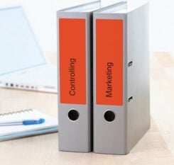 Ordneretiketten rood 192x61 A4 400 st.