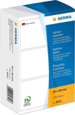 HERMA 4311 adreslabels Wit
