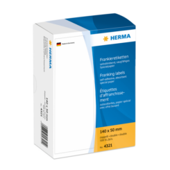 Frankeer-etiketten dubbel 140x50 500 St.