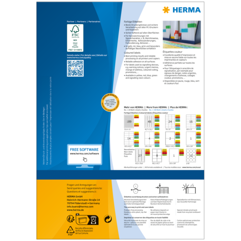 Etiketten groen 105x148 A4 400 st.